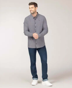 Chemise Grise Pied-de-poule Homme -Terre De Marins prod 9123 chemise chemisier ml imprime copou 666x812 fc7ea0111e0b