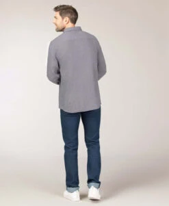 Chemise Grise Pied-de-poule Homme -Terre De Marins prod 9124 chemise chemisier ml imprime copou 666x812 fc7ea0111e0b