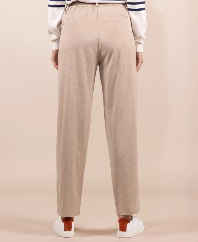 Pantalon élasthanne Grège Femme 4 Pantalon élasthanne Grège Femme – Image 2