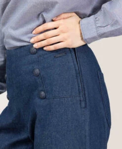 Jean à Ponts Femme -Terre De Marins prod 9154 pantalon denim bleu pagana 666x812 fc7ea0111e0b