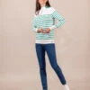 Pull Rayé Femme Fond Blanc Rayures Vertes -Terre De Marins prod 9223 pull fond naturel raye vert pricha 666x812 fc7ea0111e0b