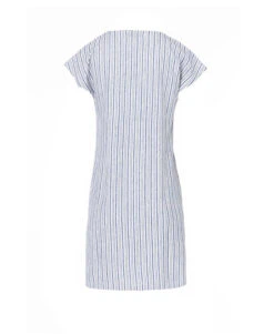 Robe Col V Femme Fond Blanc Rayures Bleues -Terre De Marins prod 9316 robe mc fond naturel raye bleu rima 666x812 fc7ea0111e0b