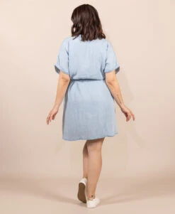 Robe En Lyocel Bleu Femme -Terre De Marins prod 9325 robe mc denim clair raskoly 666x812 fc7ea0111e0b