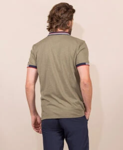 Polo Manches Courtes Kaki Clair Homme -Terre De Marins prod 9348 polo mc kaki clair orel 666x812 fc7ea0111e0b