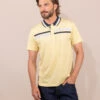 Polo Jaune Rayures Poitrine Homme -Terre De Marins prod 9350 polo mc jaune pastel oriol 666x812 fc7ea0111e0b
