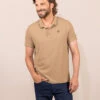 Polo Manches Courtes Beige Homme 2 Polo Manches Courtes Beige Homme -Terre De Marins prod 9358 polo mc sable fonce oderic 666x812 fc7ea0111e0b