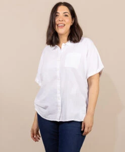 Chemise Sans Manches Blanche Femme