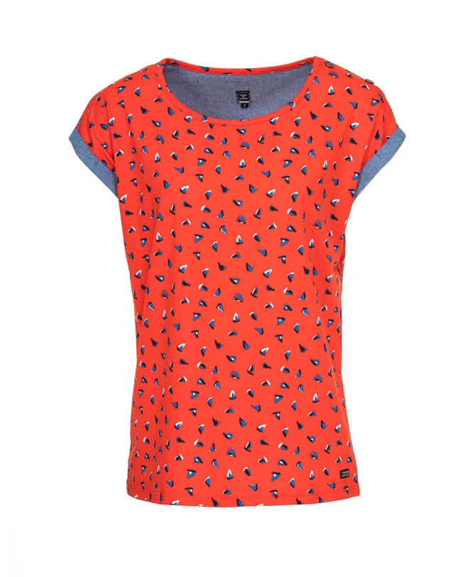 T-shirt Orange Imprimé Femme 3 T-shirt Orange Imprimé Femme