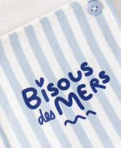 Ensemble Salopette + T-shirt Bébé Rayé Bleu -Terre De Marins prod 9836 salopette courte haut naturel bleu efir 666x812 fc7ea0111e0b