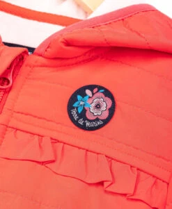 Veste Déperlante à Capuche Rose Grenadine Fille -Terre De Marins prod 988 veste ml rose grenadine fonce malie 666x812 fc7ea0111e0b
