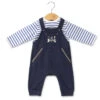 Ensemble Bébé Garçon Salopette Bleu Marine + Marinière -Terre De Marins prod 9899 salopette longue haut indigo eglezy 666x812 fc7ea0111e0b